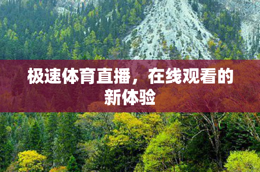 在线观看的新体验图片