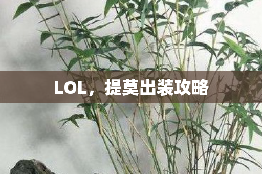 提莫出装攻略图片