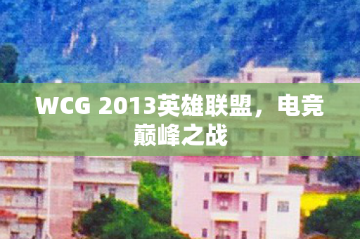 WCG 2013英雄联盟图片