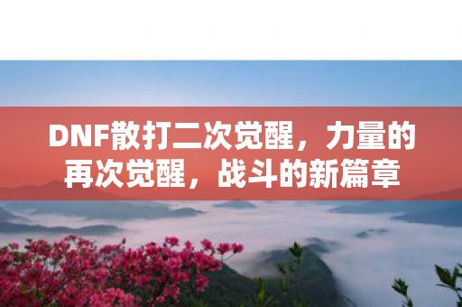 DNF散打二次觉醒图片