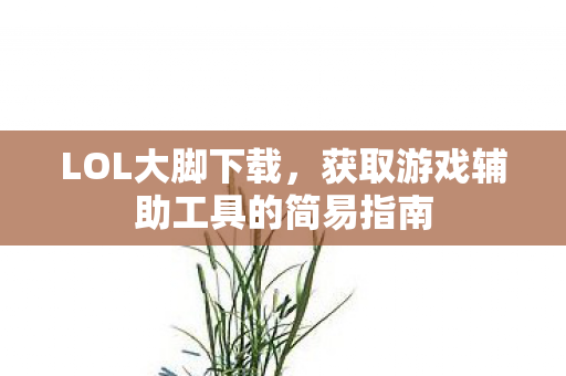 获取游戏辅助工具的简易指南图片