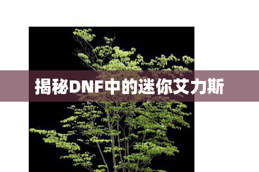 揭秘DNF中的迷你艾力斯图片