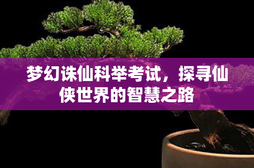 探寻仙侠世界的智慧之路图片