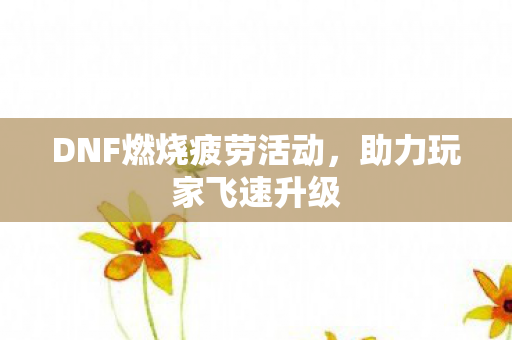 DNF燃烧疲劳活动图片
