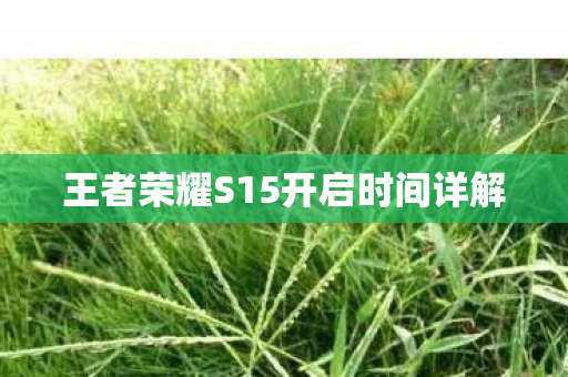 王者荣耀S15开启时间详解图片