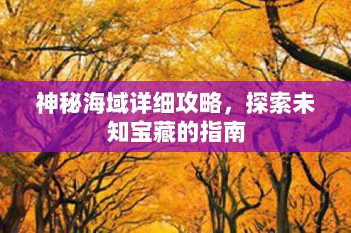 探索未知宝藏的指南图片