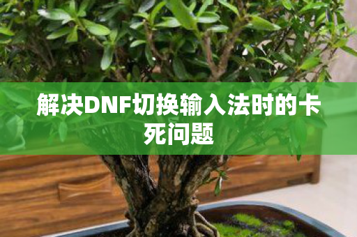 解决DNF切换输入法时的卡死问题图片