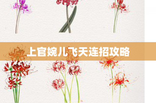 上官婉儿飞天连招攻略图片