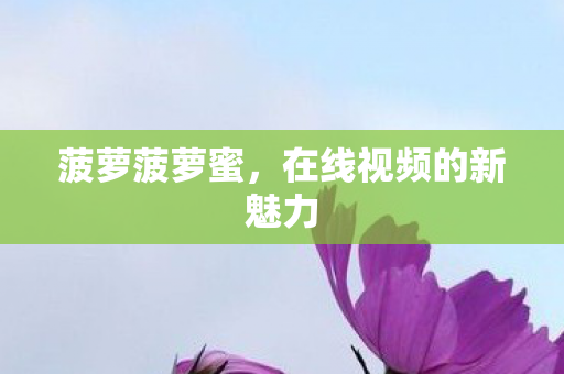在线视频的新魅力图片