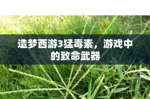 造梦西游3猛毒素图片