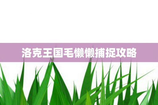 洛克王国毛懒懒捕捉攻略图片