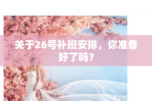 关于26号补班安排图片