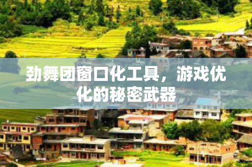 游戏优化的秘密武器图片