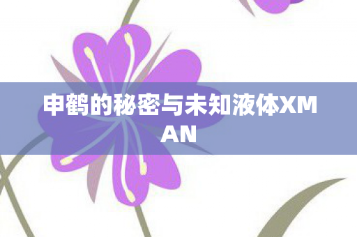 申鹤的秘密与未知液体XMAN图片