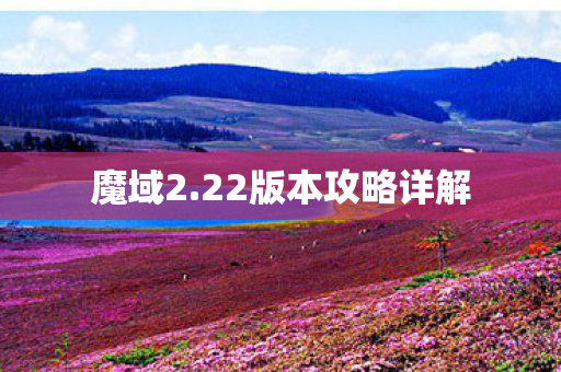 22版本攻略详解图片