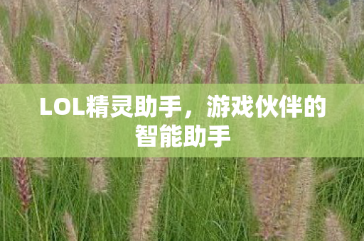 游戏伙伴的智能助手图片
