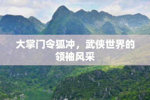 武侠世界的领袖风采图片