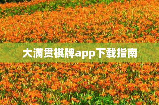 大满贯棋牌app下载指南图片