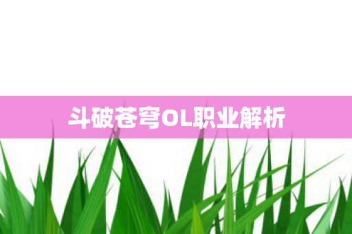 斗破苍穹OL职业解析图片