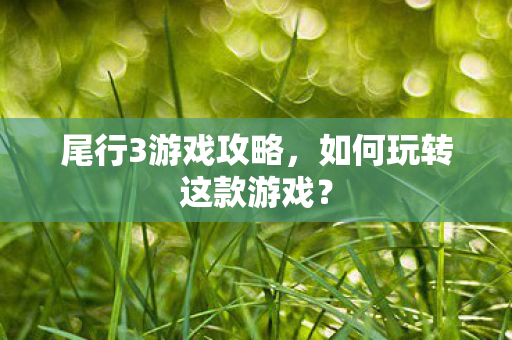 如何玩转这款游戏图片