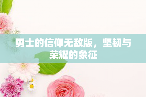 勇士的信仰无敌版图片