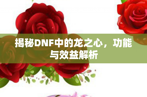 揭秘DNF中的龙之心图片