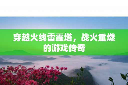 战火重燃的游戏传奇图片