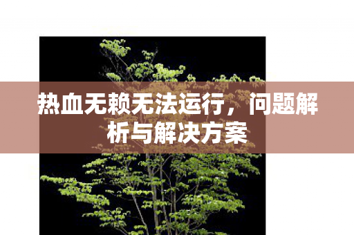 问题解析与解决方案图片