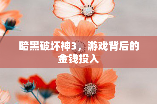 游戏背后的金钱投入图片