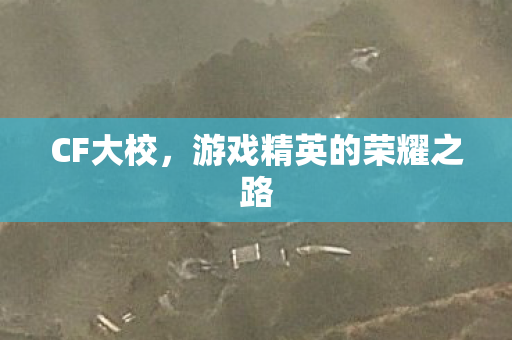 CF大校，游戏精英的荣耀之路