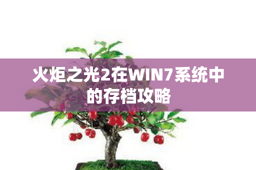 火炬之光2在WIN7系统中的存档攻略图片