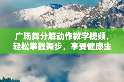广场舞分解动作教学视频图片