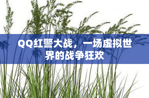 一场虚拟世界的战争狂欢图片