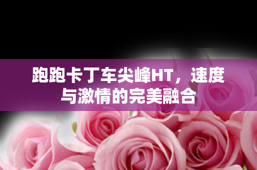 速度与激情的完美融合图片
