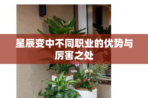 星辰变中不同职业的优势与厉害之处图片