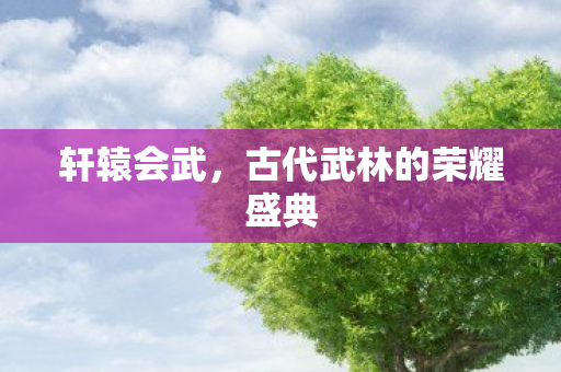 古代武林的荣耀盛典图片