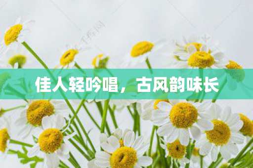 佳人轻吟唱图片
