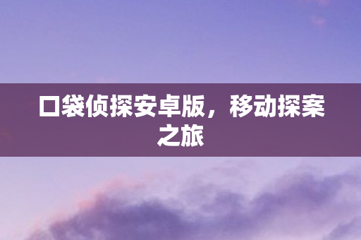 口袋侦探安卓版图片