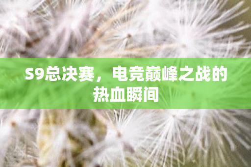 电竞巅峰之战的热血瞬间图片