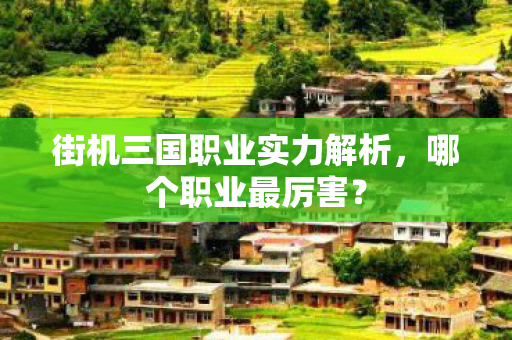 街机三国职业实力解析图片