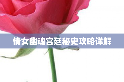 倩女幽魂宫廷秘史攻略详解图片
