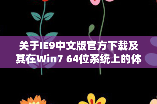 关于IE9中文版官方下载及其在Win7 64位系统上的体验图片