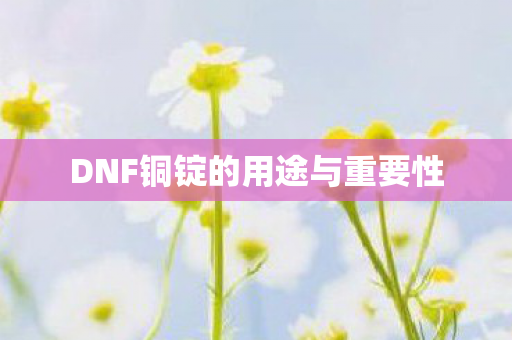 DNF铜锭的用途与重要性图片