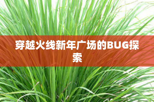 穿越火线新年广场的BUG探索图片
