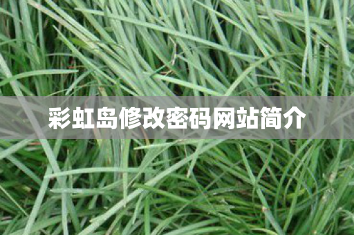 彩虹岛修改密码网站简介图片
