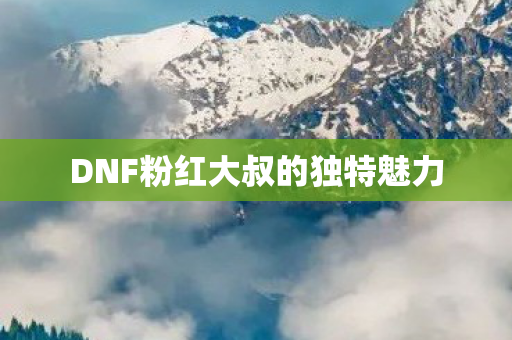DNF粉红大叔的独特魅力图片