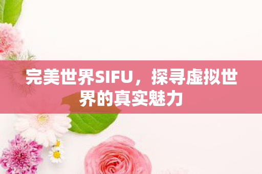 探寻虚拟世界的真实魅力图片