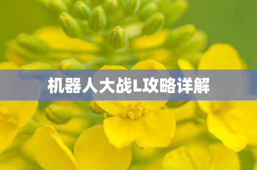 机器人大战L攻略详解图片