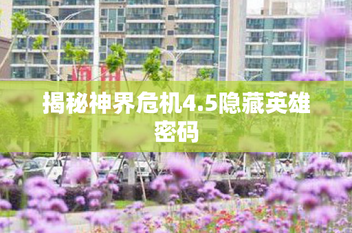 揭秘神界危机4图片