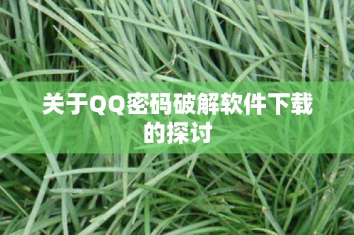 关于QQ密码破解软件下载的探讨图片
